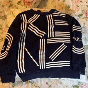Kenzo Kids Navy and White Graphic Sweater